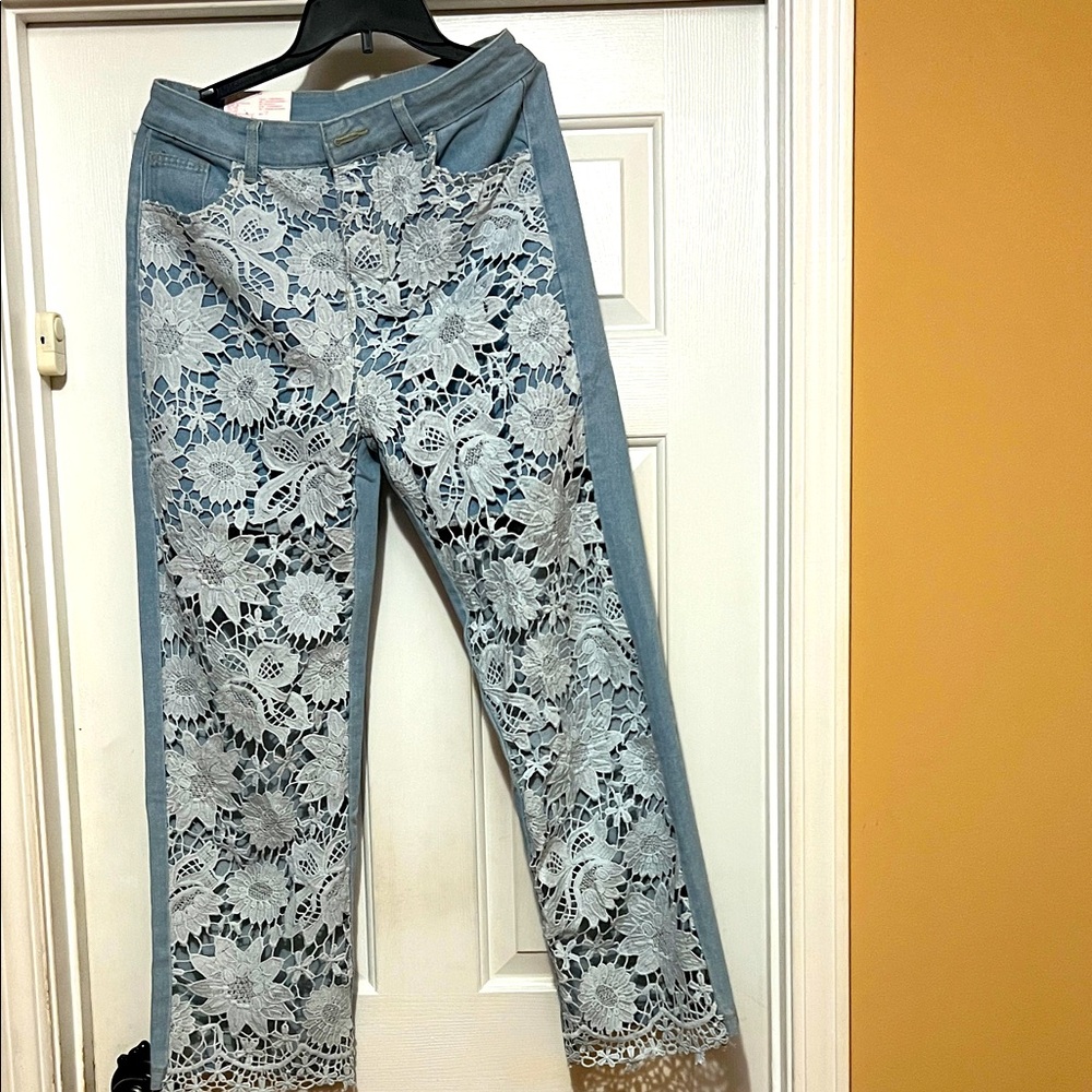Lace Demin Pants